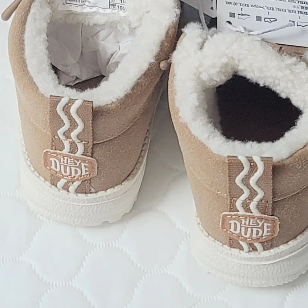 NWT Hey Dude Lil Dude Cozy Tobacco Brown Toddler Boots 44269-2DM Size C2